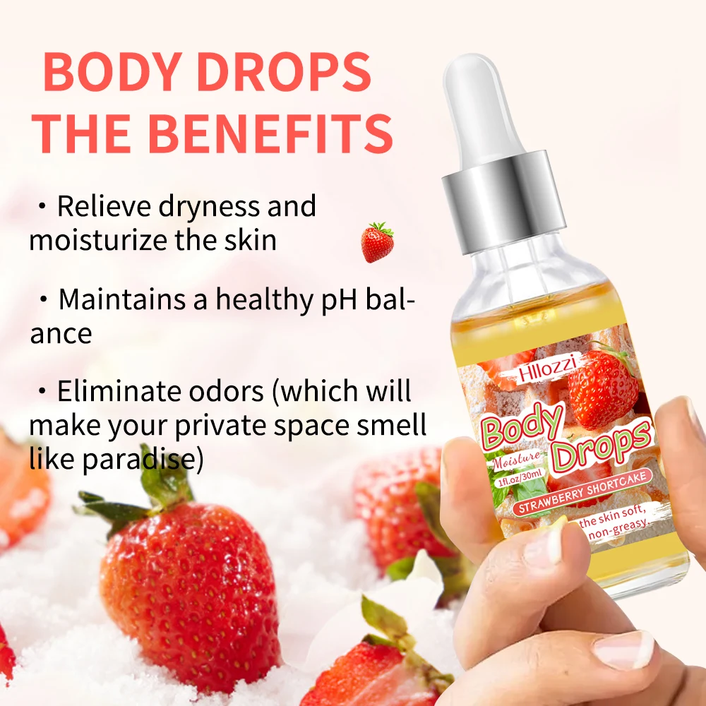 30ml/1fl.oz body drops Factory Essential Oil Fragrance For Diffuser Aromatherapy oil DRUNKEN PEACH STRAWBERRY SHORTCAKE