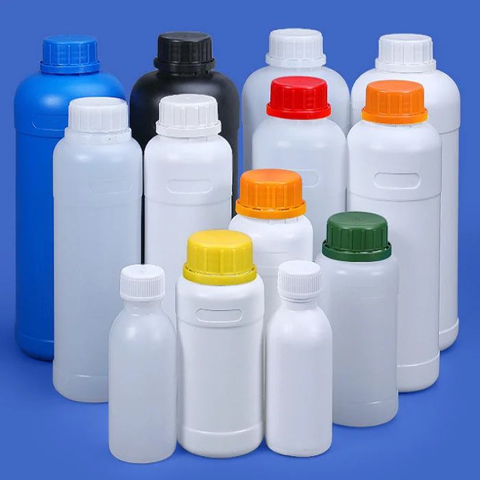 Новая инновационная пластиковая бутылка с реагентом из полиэтилена HDPE для химических удобрений герметичной противоугонной зеленой крышкой
