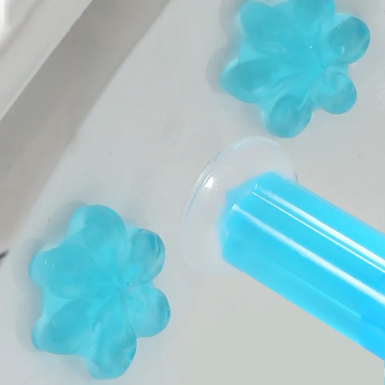 Flower Shape Toilet Deodorant Gel Flower Gel Cleaner Natural Perfume Toilet Deodorant Toilet Cleaner Gel