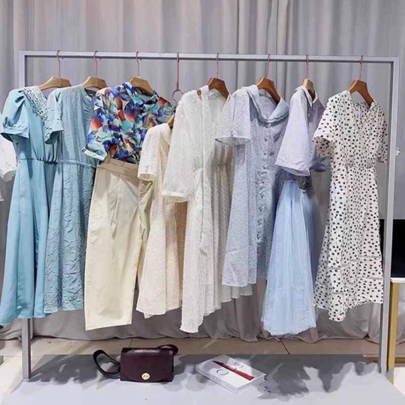 New Summer Trending Low Price Bulk Clothes Woman Cheap Apparel Stock Wholesale Casual Dress