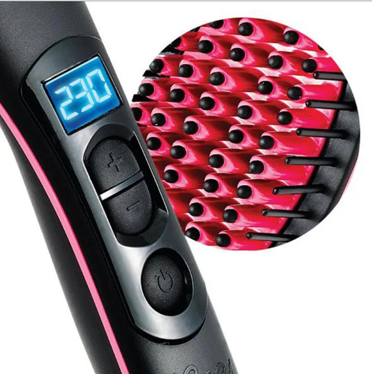 Beard Hair Straightener Cordless Comb For Men Electric Hairbrush Double Ceramic Hair Straightener Lizze Steam Iron Style