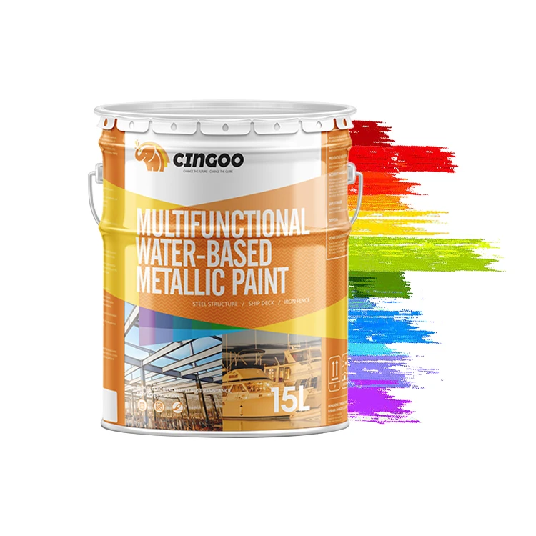 CINGOO water-based paint waterproof acrylic multifunctional metallic paint
