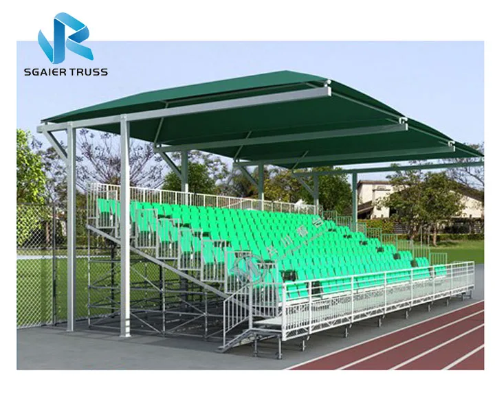 Temporary  Bleacher Grandstand Seating System Stadium Metal aluminum layer Tribune Used For Audience