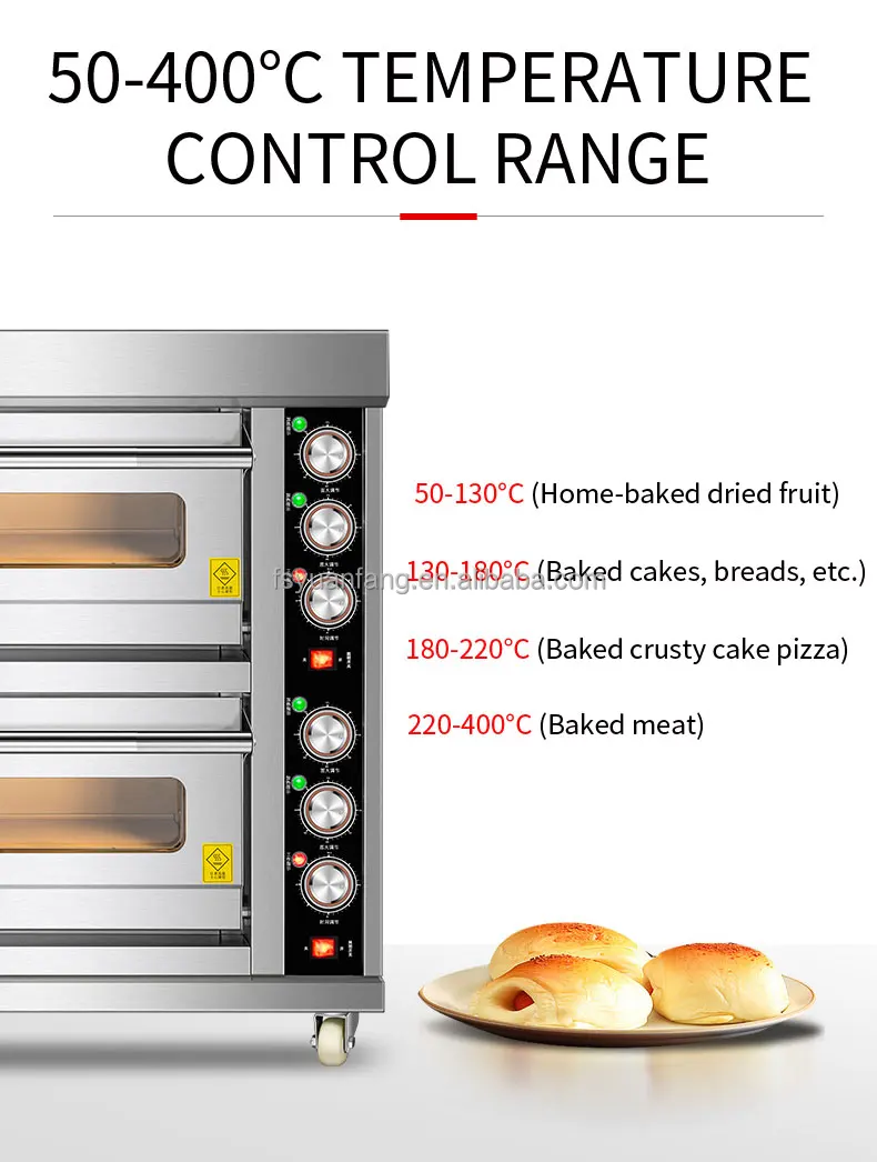Factory outlet Baking horno Commercial gas electric pizza oven bakery equipment  industrial cake bread built-in ovens