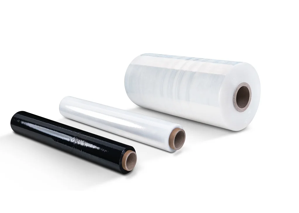 China Manufacturer Customize Biodegradable Hand Stretch Film  LDPE Stretch Film Jumbo Roll