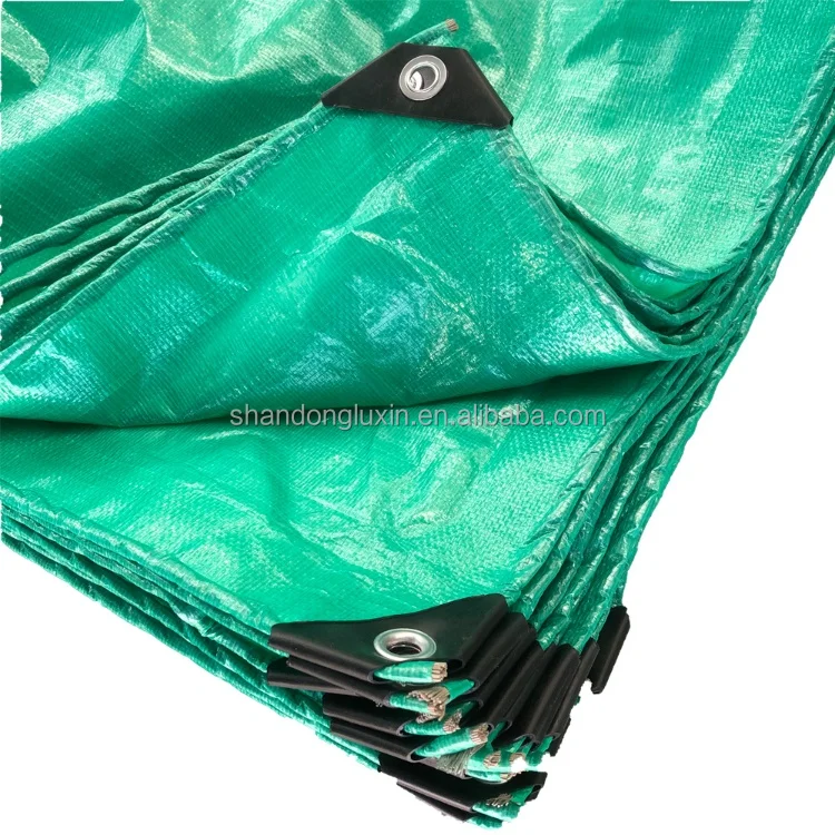 Factory price polyethylene tarpaulin green waterproof  dustproof rainproof moisture-proof block sunlight