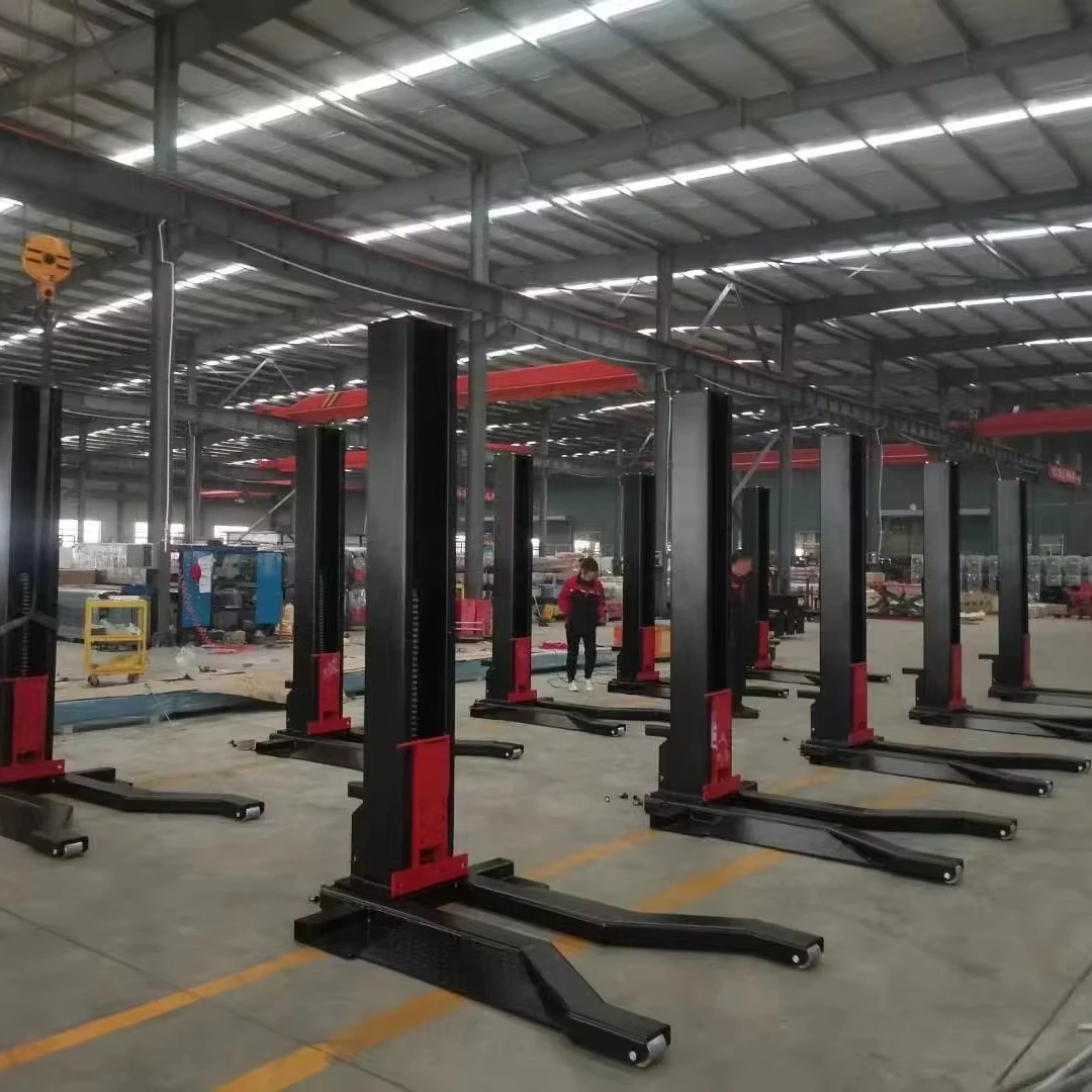 Eco-way Single Post Support Car Lifts Frame Machine Repair Heavy Duty Hydraulic Car Lift