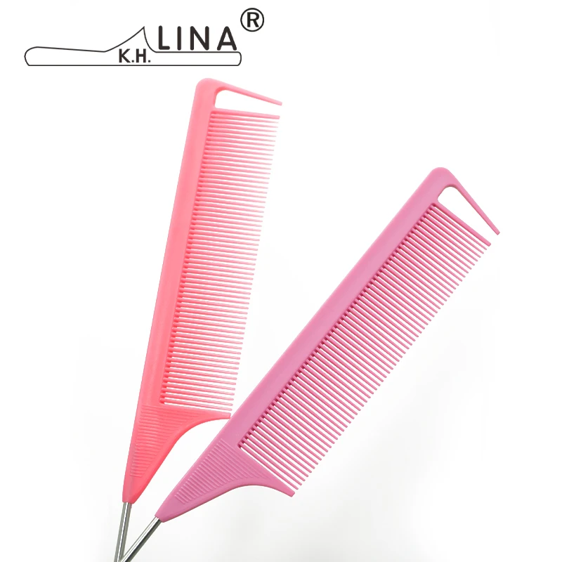 High Quality Carbon Fiber Hair Highlight Comb Curved Rat Tail Comb Barber Combs For Fades