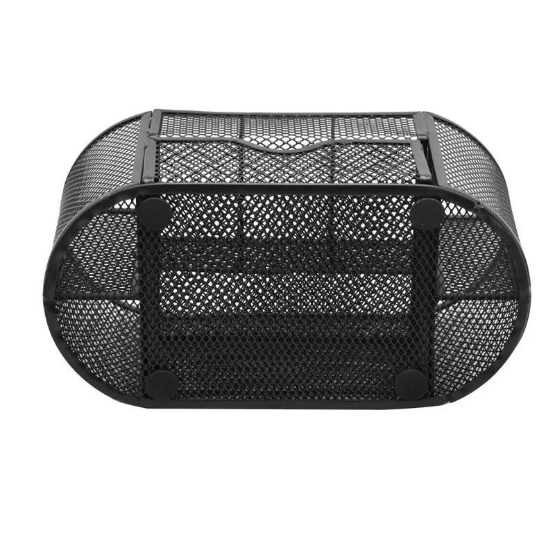 Metal Pen Stand Pencil Holder Mesh Organizer Desktop Organiser Storage with Removable Drawer