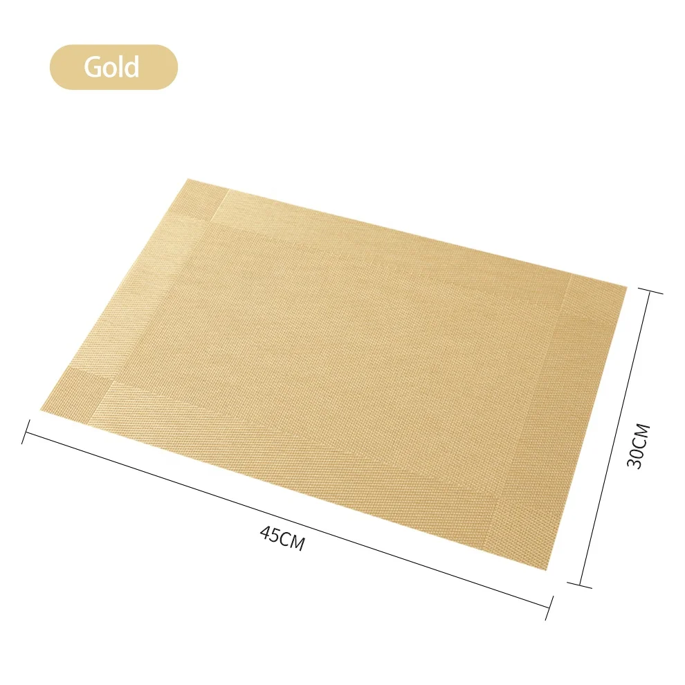 Factory Made Placemats Pvc Place Mat Waterproof Non Slip Mat