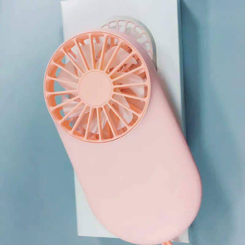 New Pocket Fan USB Charging Mini Handheld Fan Outdoor Lanyard Portable Small Fan for outdoor or indoor