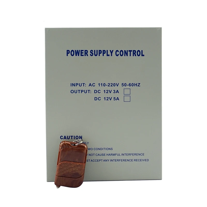 SMQT Wholesaler Price DC 12V 3A/5A door access control power supply with remote controller