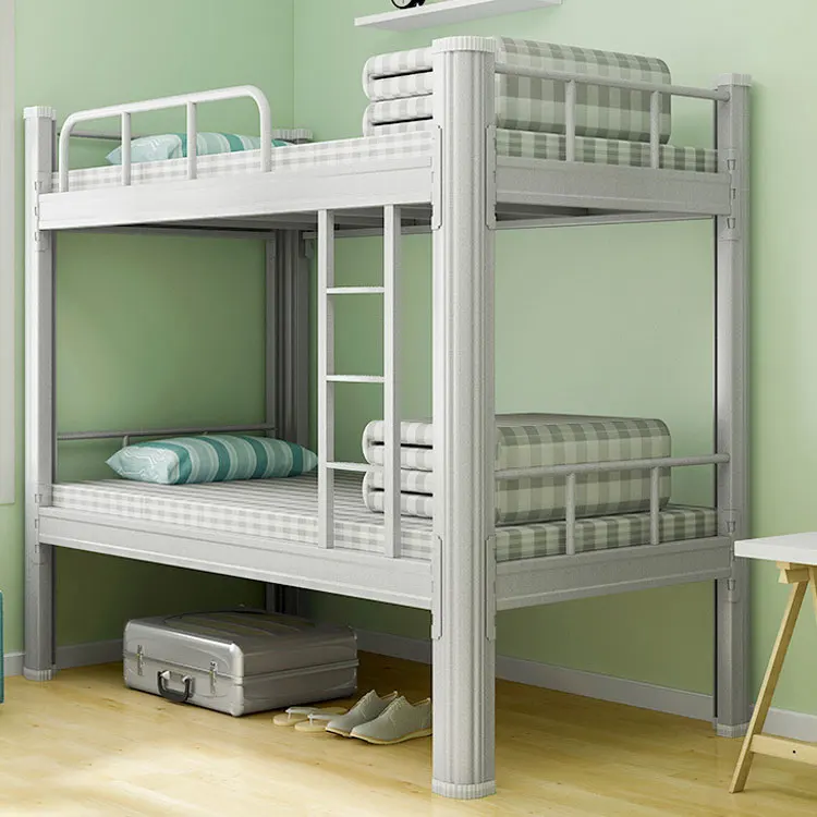 Manufacturers direct sale product thickened  steel bunk bed Double layer iron frame bed