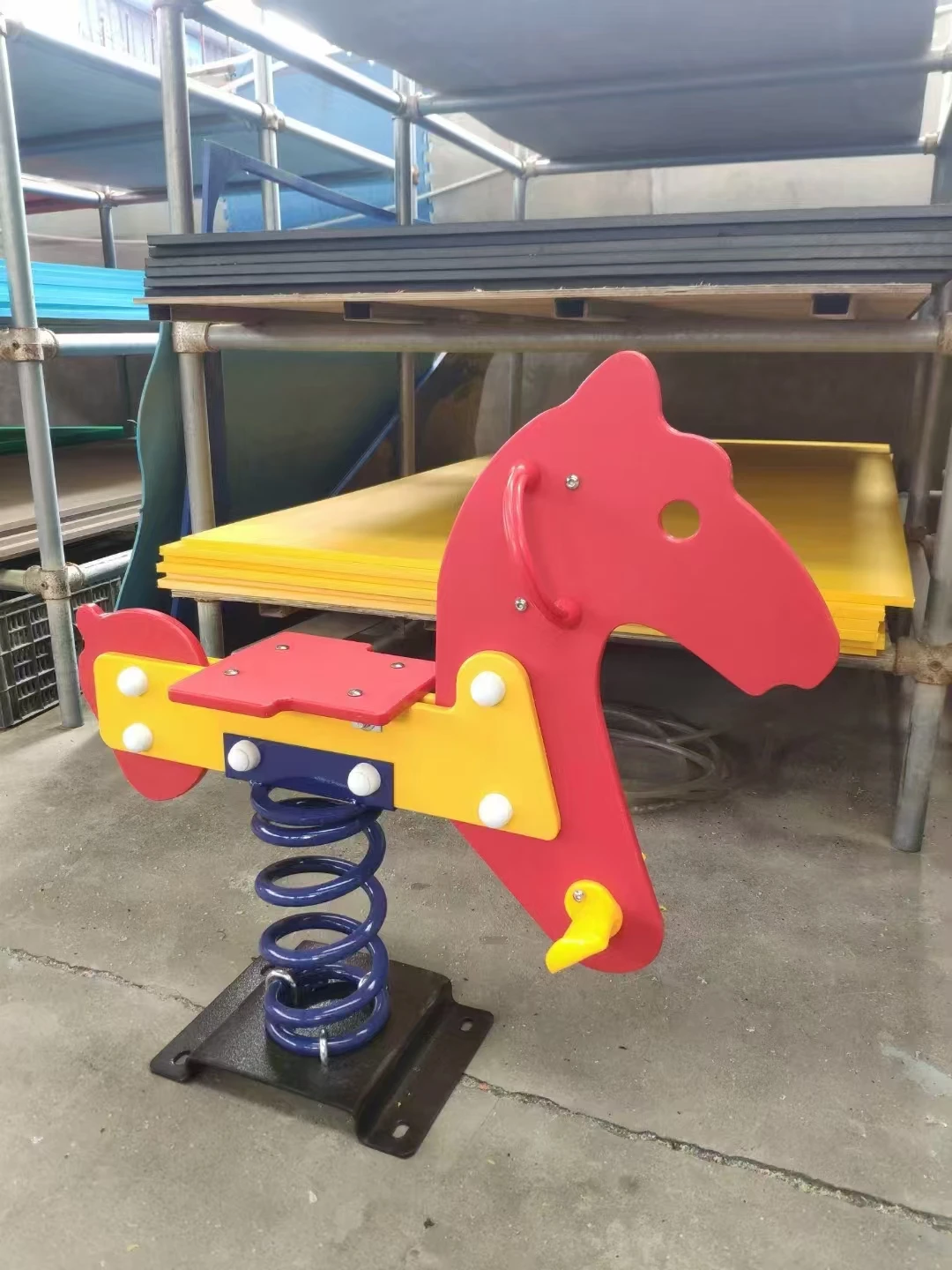 Cheap Price PE Board Kids Play Amusement Park Games Rocking Horse Other Outdoor Ride on Toys Children Playground Spring Rider