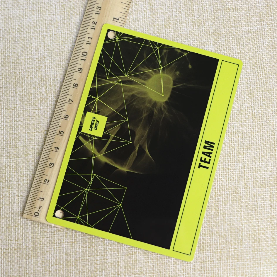 Smooth White Plastic Print Custom Size Business Reference Cards