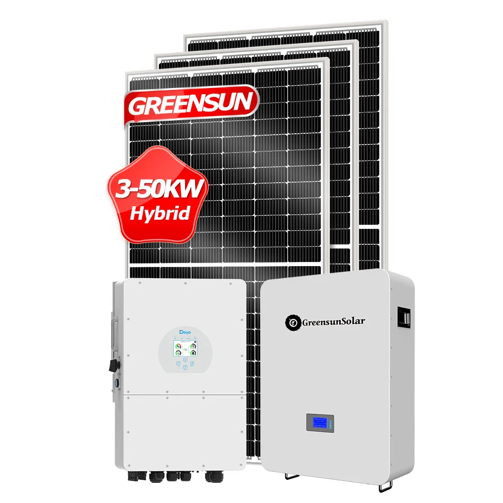 Solar Power System Home Battery Storage 10kw 15kw 20kw Hybrid Solar Power System Full Set