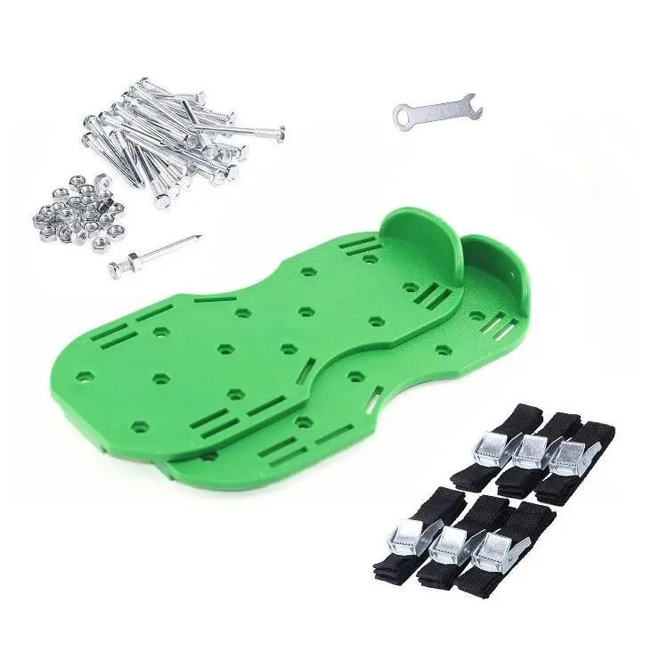 Garden tools zinc alloy buckle garden lawn aerator spikes