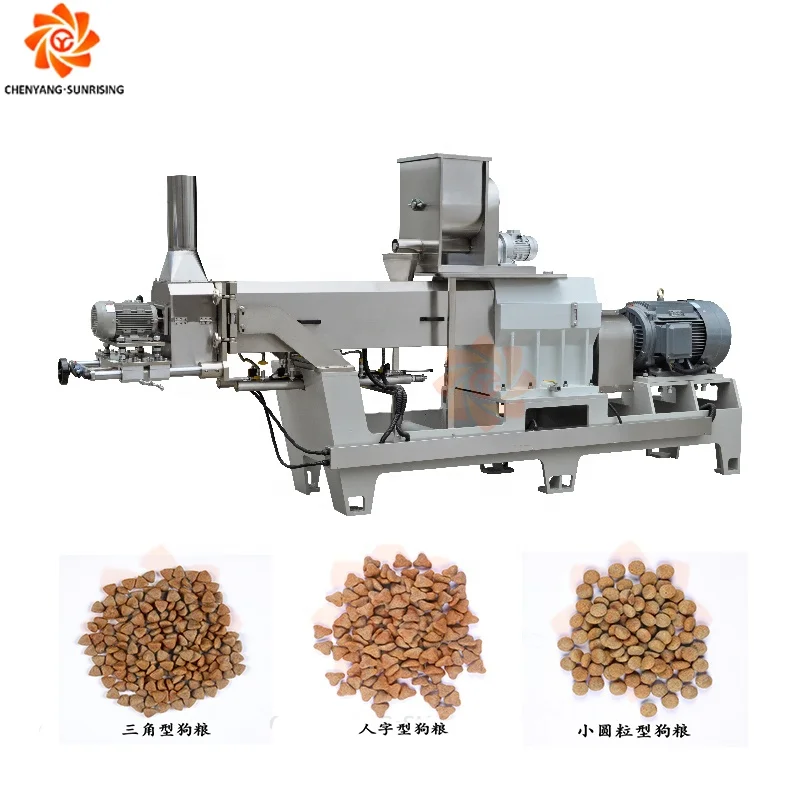 Best selling automatic dry pet food manufacturing full production line dog food making machine