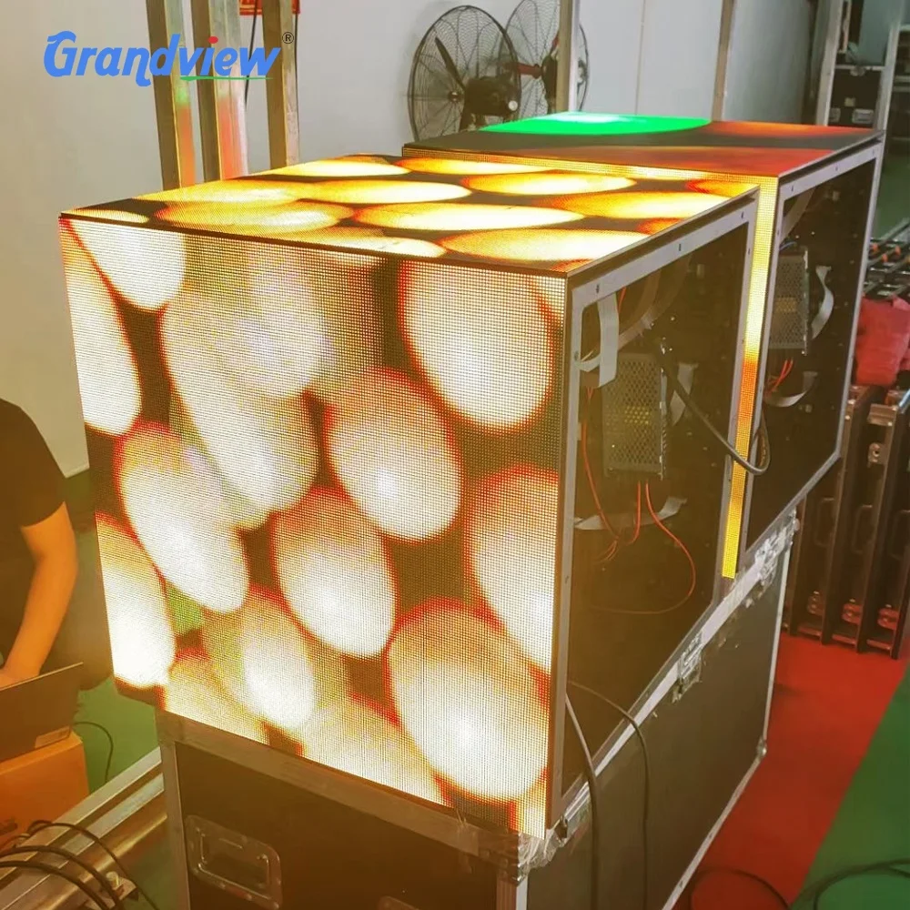 full color Outdoor Led Magic Cube Display Indoor And Outdoor Led Cubic Screen Commercial Advertising Led Cube Display Screen