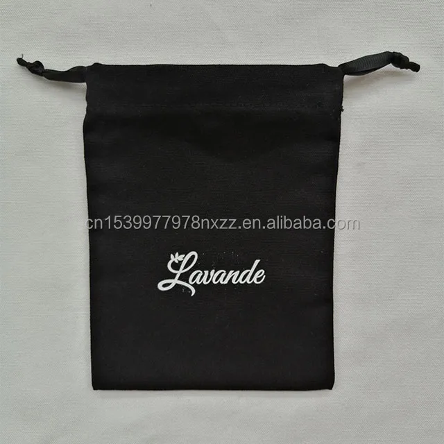Organic Cotton Printed Muslin Drawstring Bag Custom Logo Large Linen Cotton Dust Packaging Bag For Hats Clothes Handbags Luxury