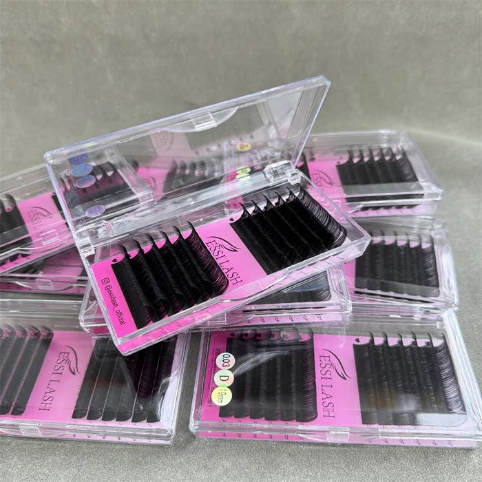 Pesta As Wholesale Eyelash Extension Individual Faux Mink Lashes Customized Packing and logo Volume Extensiones