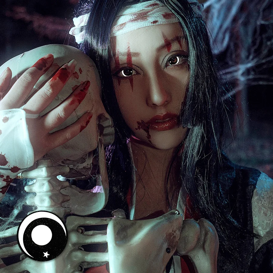 Halloween Yearly Circle Lenses Crazy Lenses Red Star Eye Soft the sun Contact Lenses