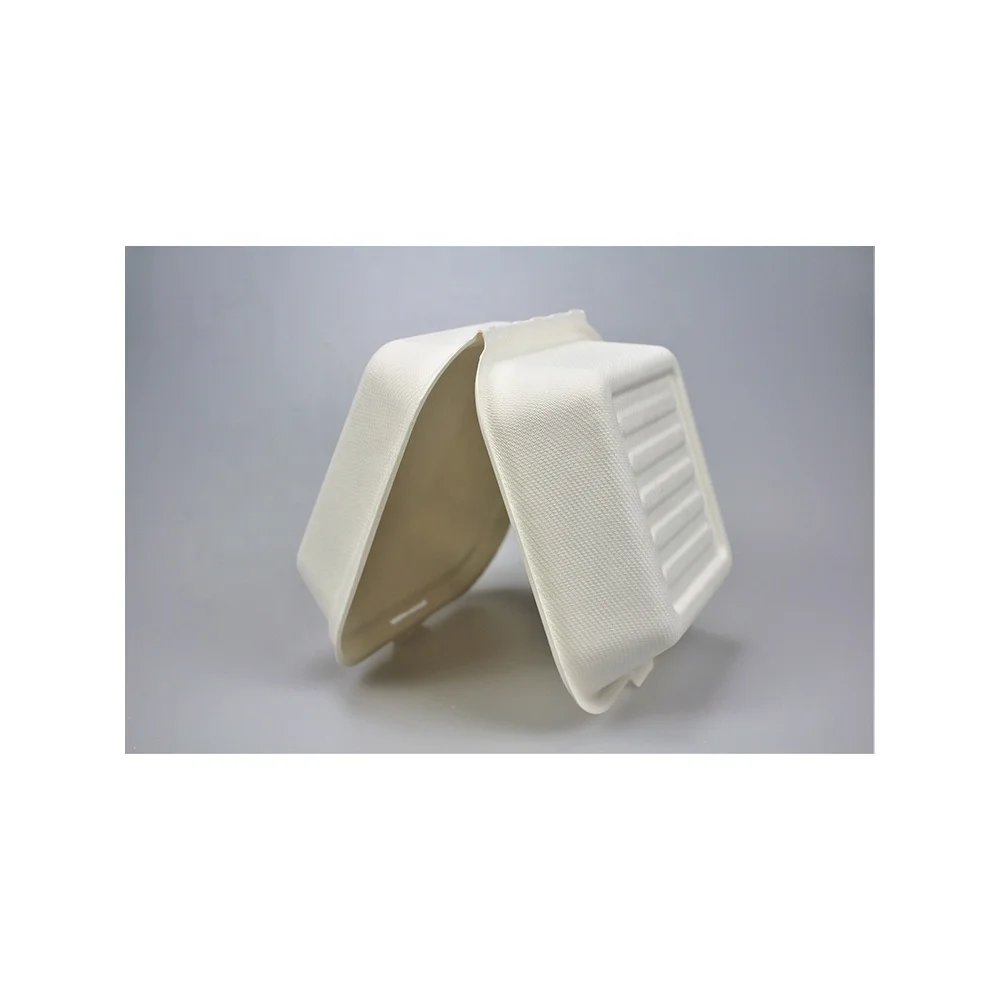 
Good Price Sugarcane Fiber Biodegradable Eco Friendly Burger Box with Superior Strength 