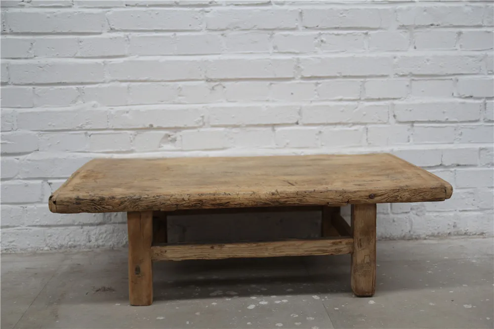 Chinese Antique Natural Elm wood vintage style reproduction popular kang table