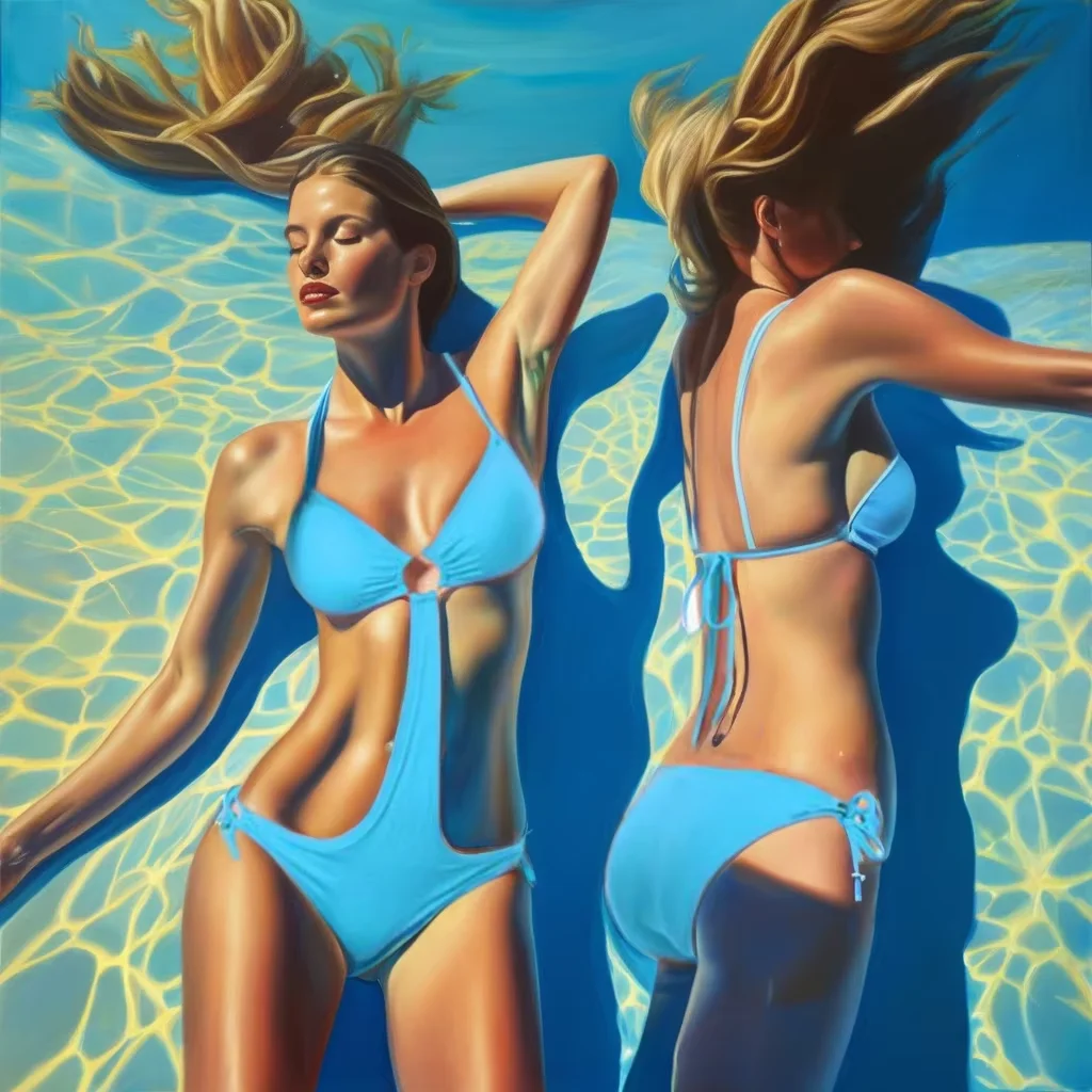 2025 Waterproof Sexy Crochet Bikini Hot Open-Katrina Kaif-Inspired Girl Photo for Swimming