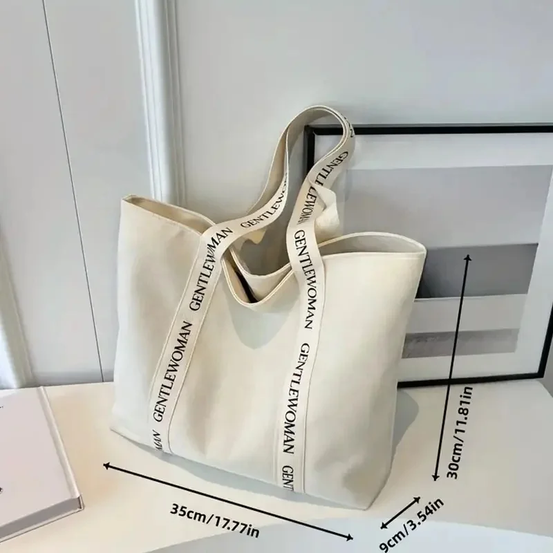 Private Label Printing New Black White Plain Canvas Tote Bag With Zipper Plain Canvas Tote Sling Cotton 12Oz Tote Heavy Duty Bag