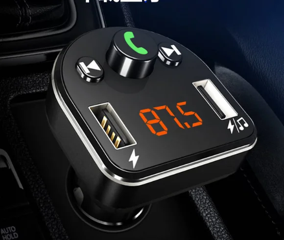 Автомобильный беспроводной комплект громкой связи Bt FM-трансмиттер ЖК-дисплей MP3-плеер USB зарядное устройство FM-модулятор автомобильные аксессуары