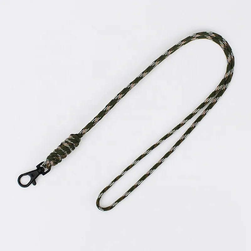 Горячая распродажа! 7-нить 4 мм Плетеный paracord веревка Шея карабин ремешок для телефона чехол для id карты держатель для ключей