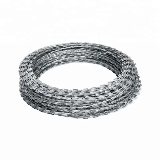 Factory Price High Quality  Egypt Hot-Dipped Galvanized Concertina Razor Wire BTO-22 For Garden Prison