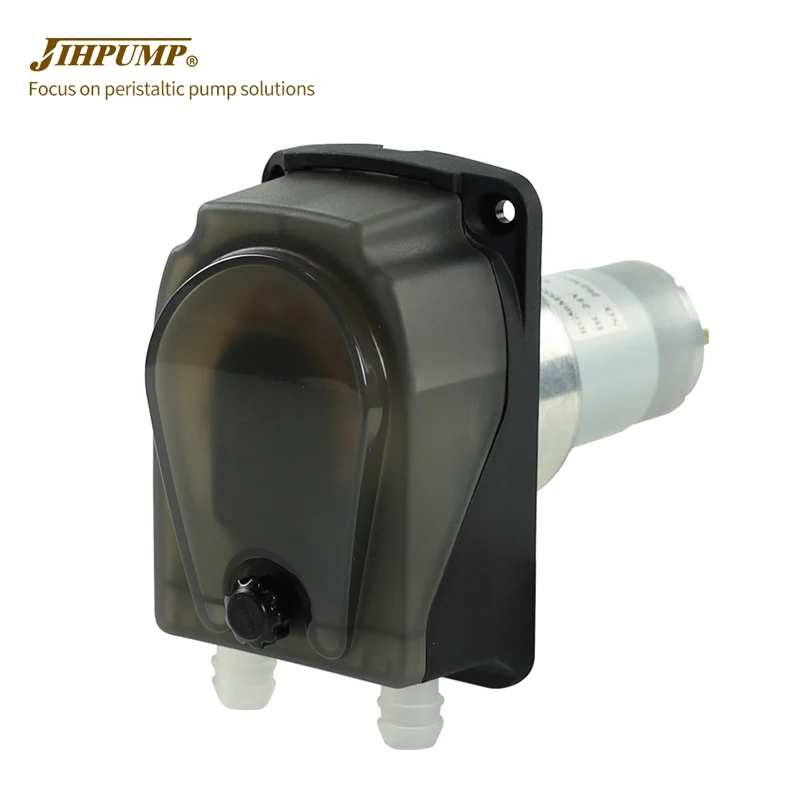 JIHPUMP 304KB Large Flow  High Viscosity 24v Stepper Motor Milk Tea Beverage Machine Industrial Liquid Filling Peristaltic Pump