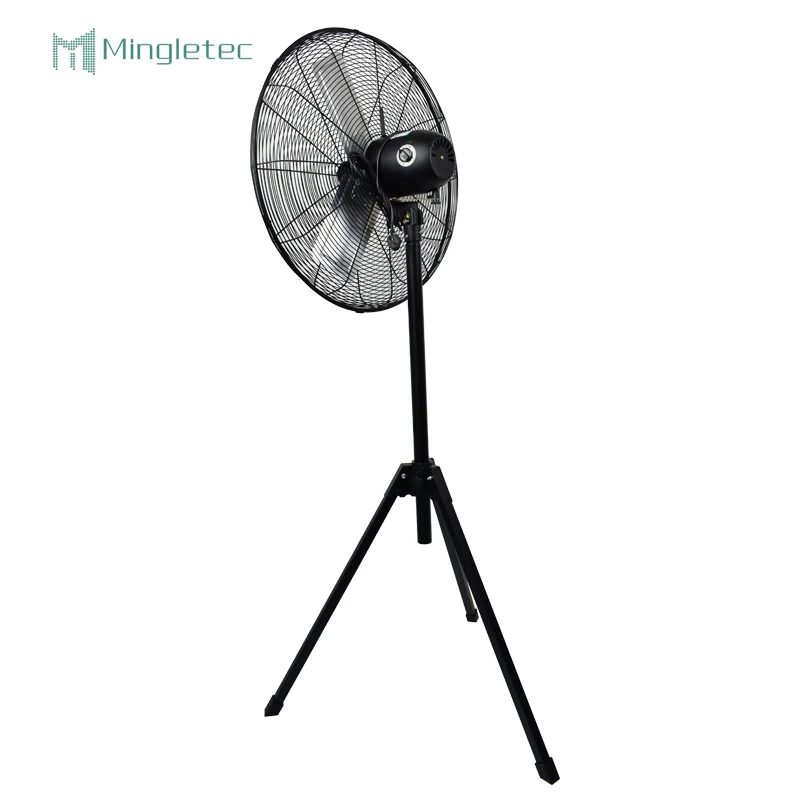 Manufacturer 26 inch 3 speeds control powerful wind oscillating metal tripod stand fan