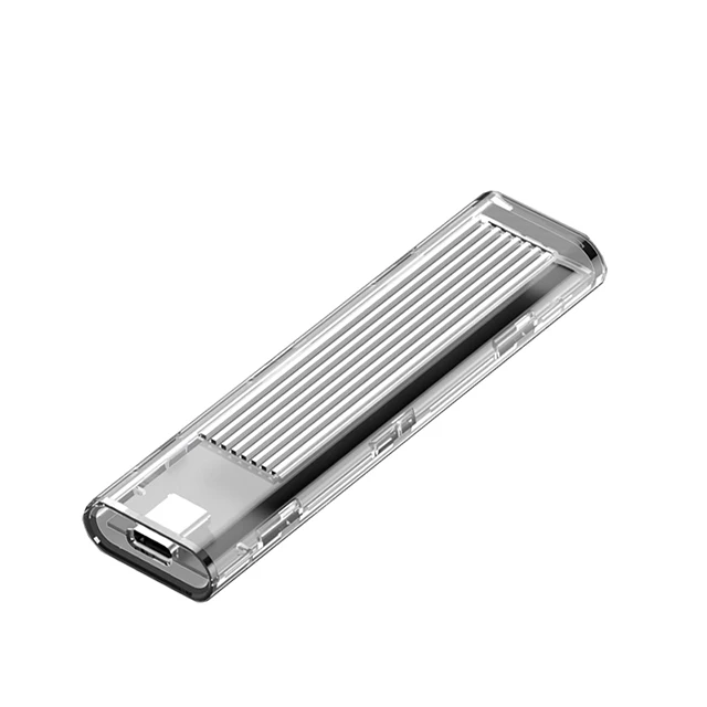  Очень горячая Распродажа портативный прозрачный корпус USB3.1 Type-C NVMe M.2
