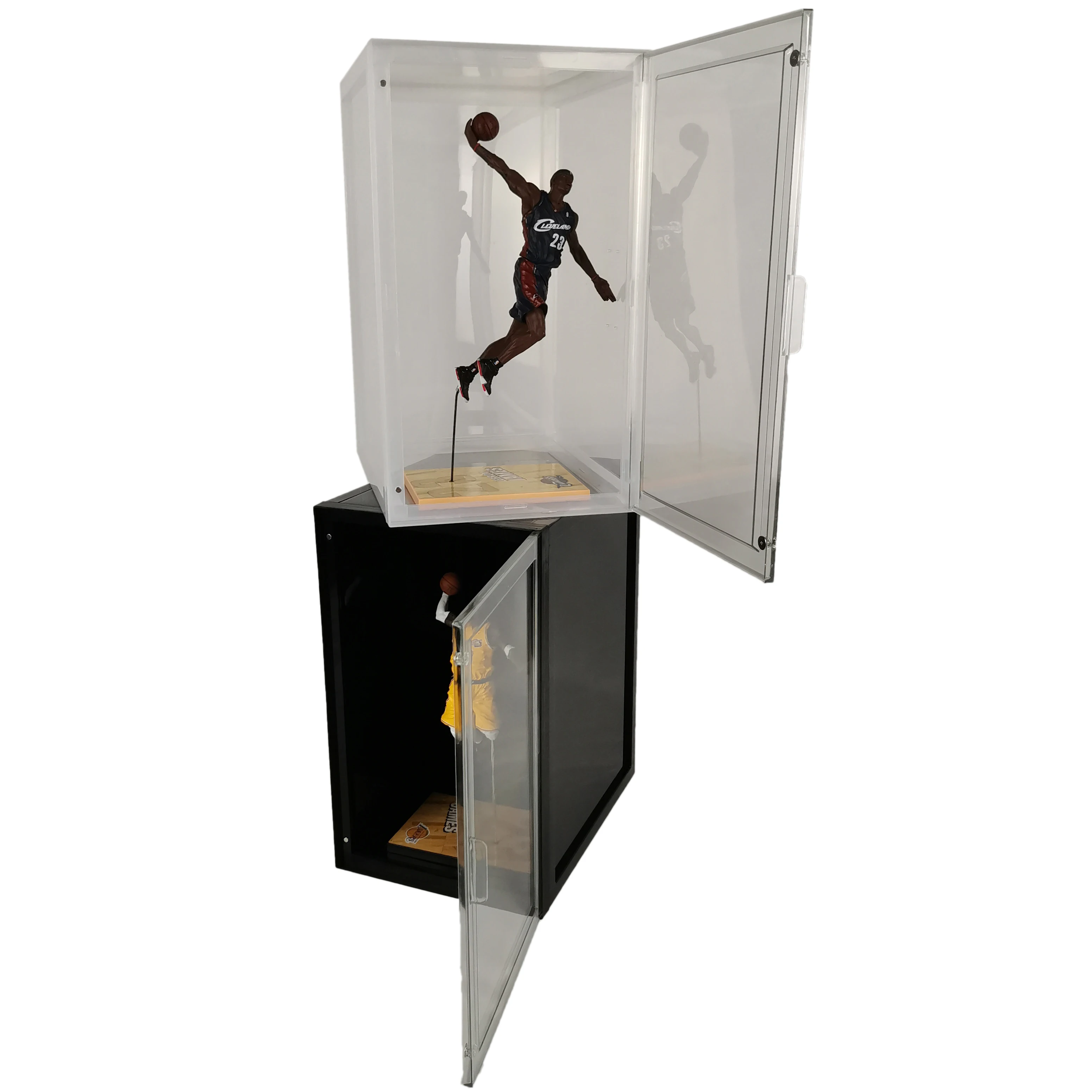 Factory Customized LED Light Shop Show Clear Box PVC Figure Display Cabinet Toy LED Display Case