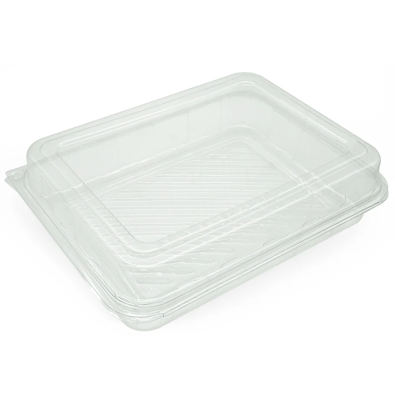 Customized Disposable Plastic Clamshell Packaging Durable PET Material Square Pattern Easy Access Free Mode Food Pet Food