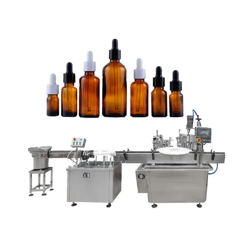 Automatic 10ml 50ml bottle filling machine liquid dropper essential oil filling bottling line