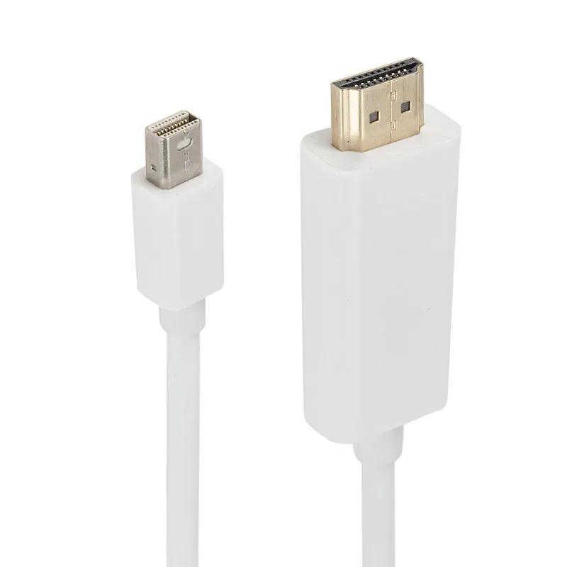 1.8m 6FT Thunderbolt Mini DisplayPort Display Port mini DP Male to HD MI Male Converter cable For Apple Mac Macbook Mac Pro