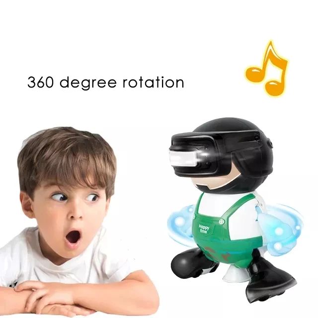 360 Degree Rotating Lighting Electric Robot Toy Combat Robot Toys Smart Mini Robot Toy