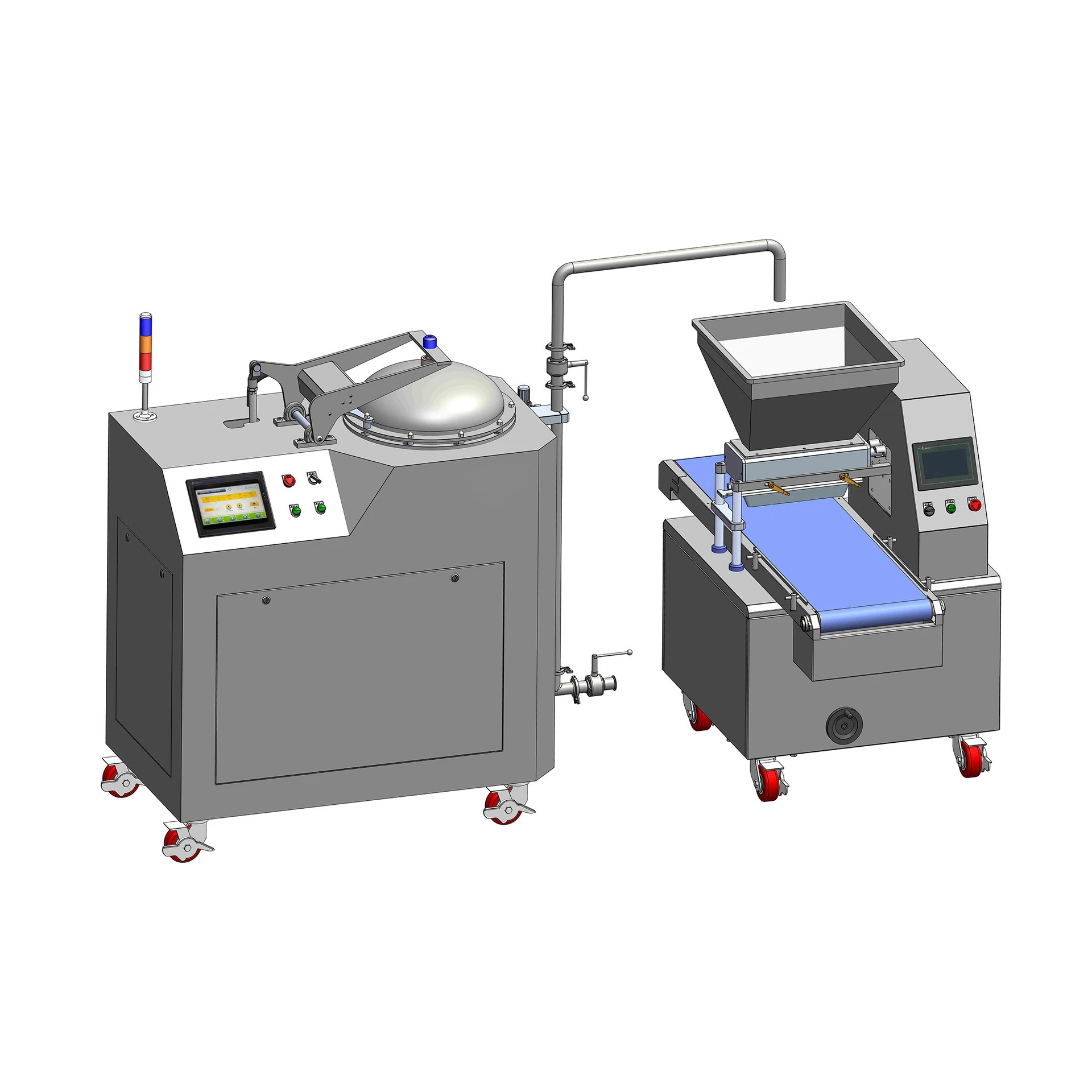 Automatic Cake Aerating Mixer Marshmallow Whipping Machine For Making Chiffon Sponge