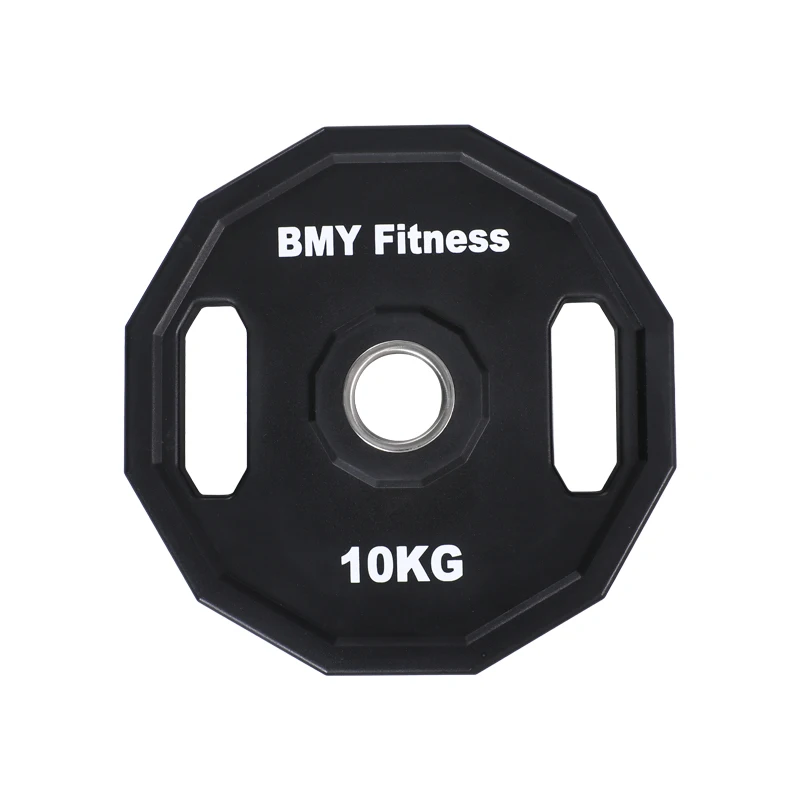 Fitness 12 sides PU Urethane Grip Weight Plates 2.5 5 10 25 35 45 LB Polyurethane Gym Rubber Plates