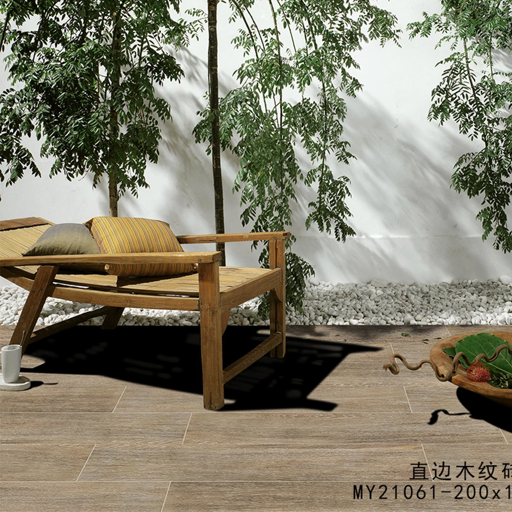 200*1000 Chinese Factory Wood Look Floor Tiles Non Slip Ceramic Art Wall Tile