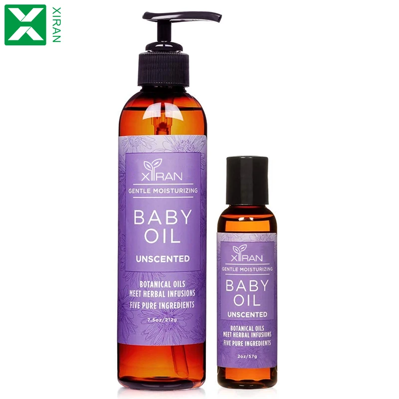 Собственная Марка органическое травяное детское масло для тела, уход за кожей, неароматизированное Детское Массажное Масло