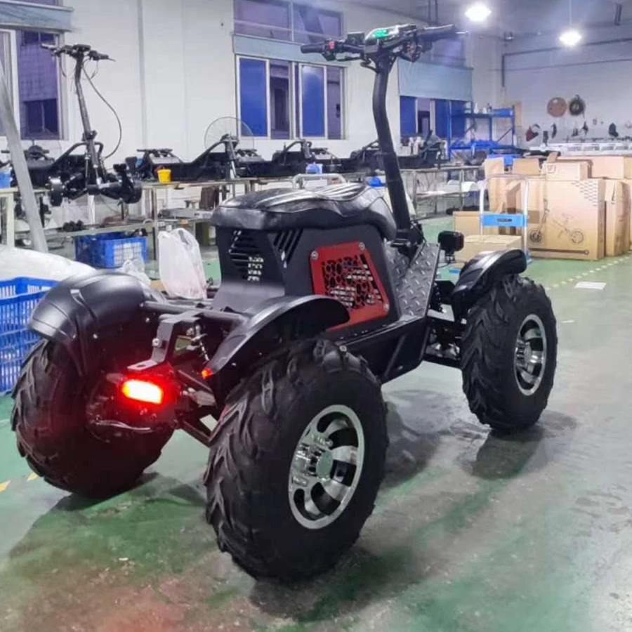 New 10000w 60v long distance 100km ATV motorcycle mobility scooters electric 4 wheel heavy duty beach cruiser scooter for beach