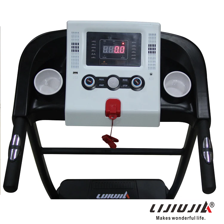 Lijiujia Factory Home Use Running Machine 1.0hp Electric Motorized Small Treadmill with Massager