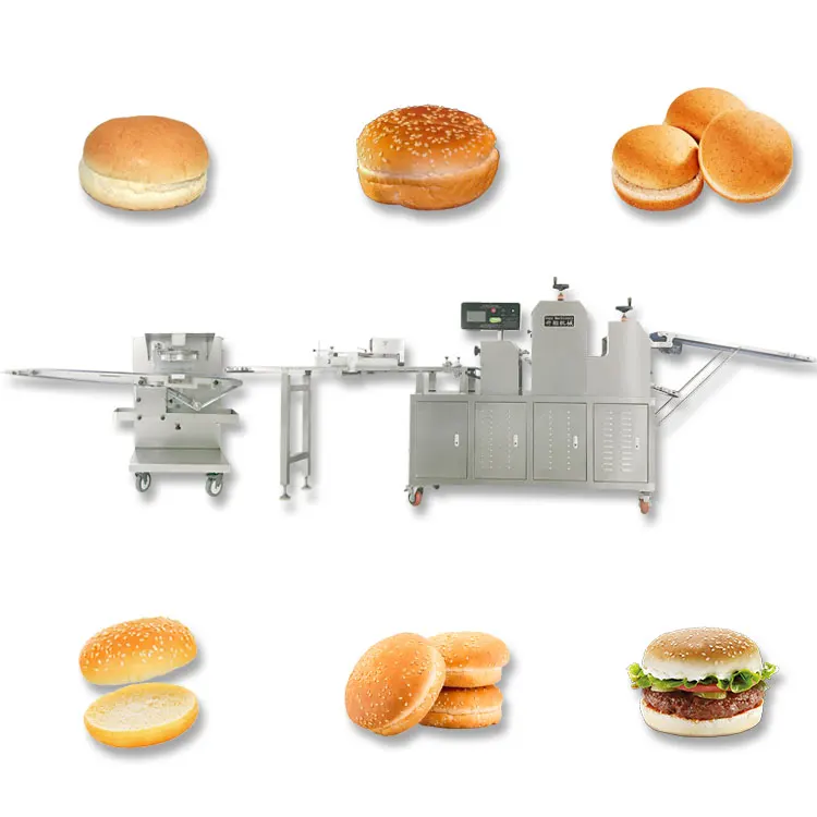 manufacturer hot sale bread machines to make burgers hamburger making machine line