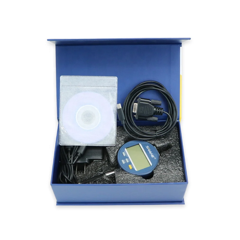 SHAHE  IP65 Waterproof and Dustproof Metric/Inch 0-12.7 mm 0.001mm Electronic Indicator with Rechargeable Battery