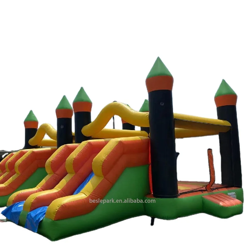 Happy Kiddie Toys Cheap Home Use Mini Inflatable Jumping Castle Kids Combo Bounce House with slide combo For kids